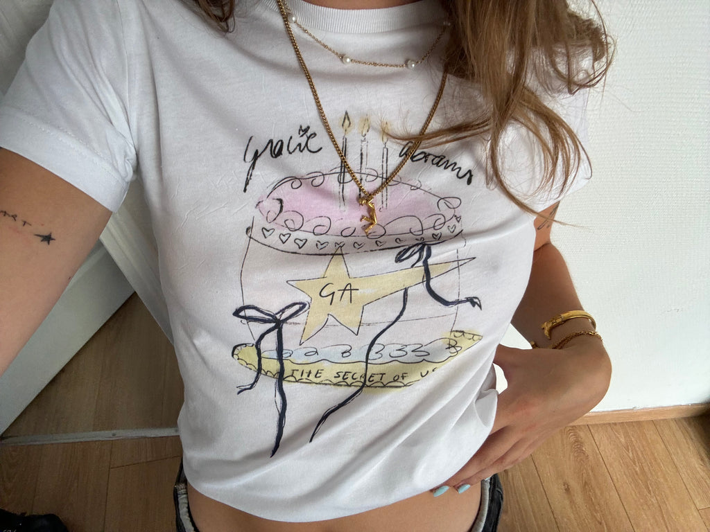 shirt - gracie abrams cake