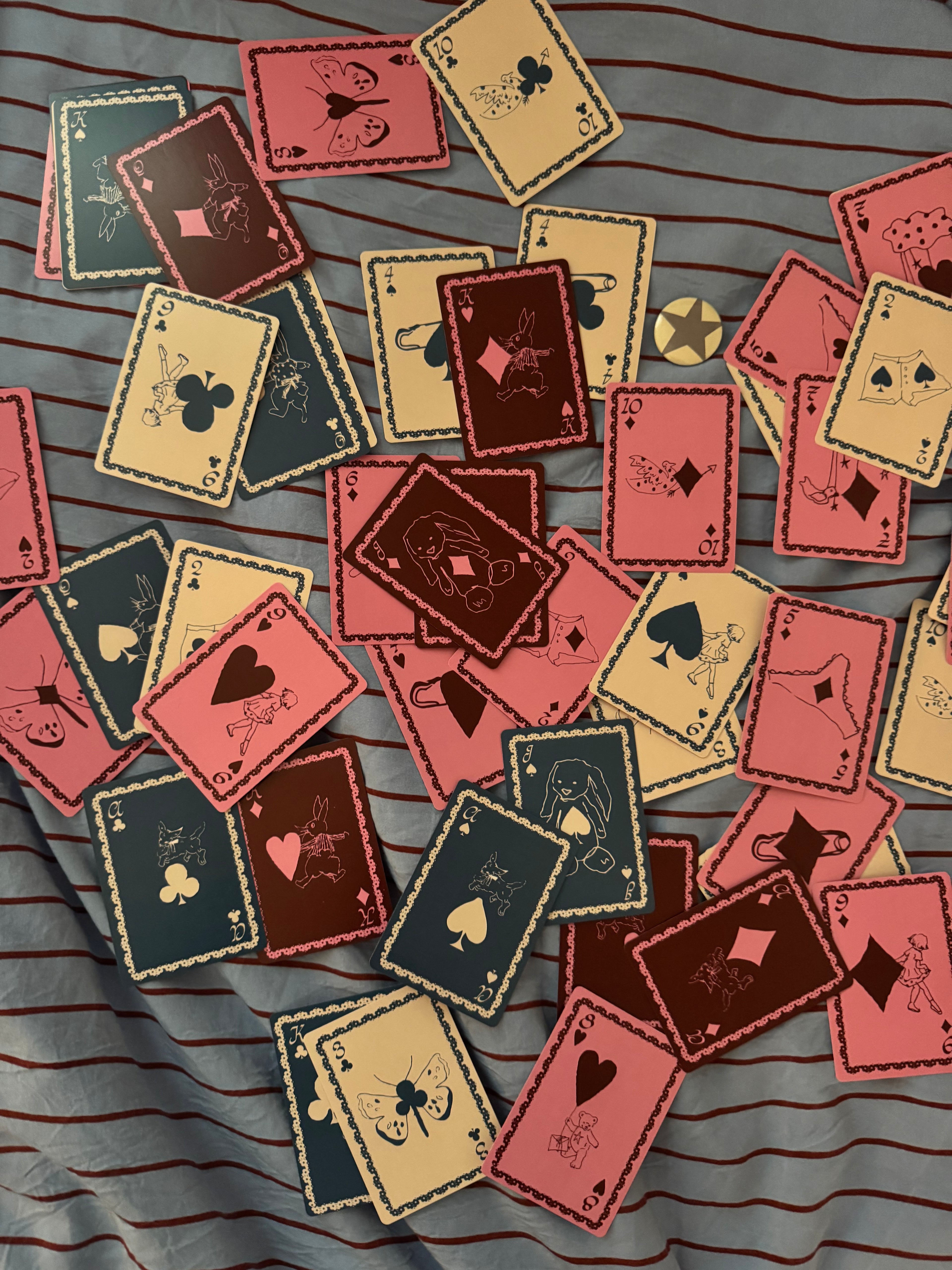 illustrated deck of cards