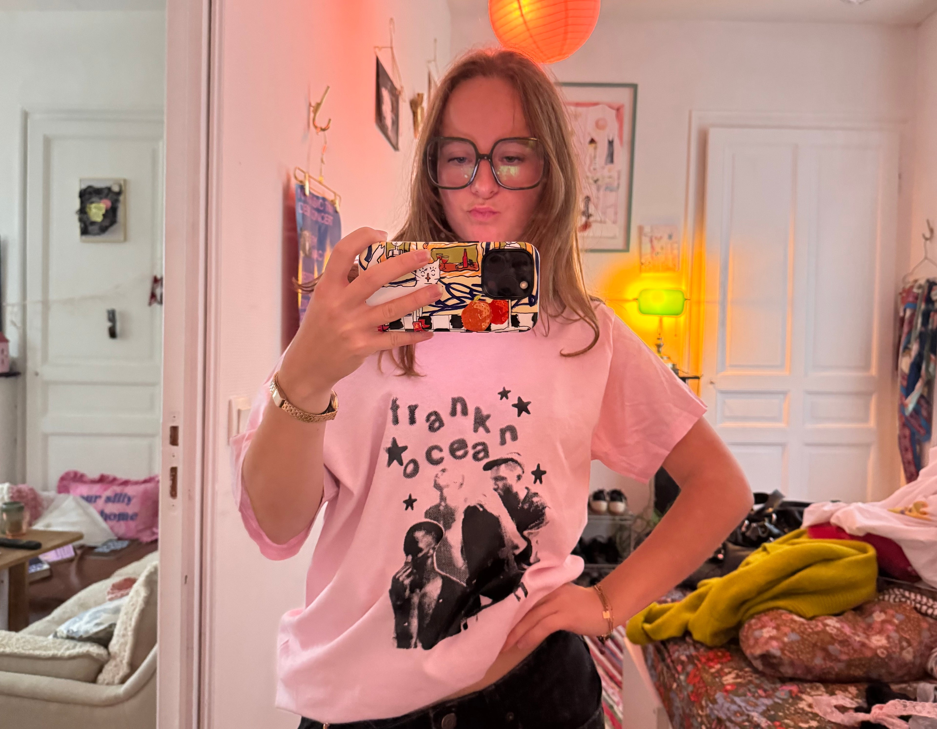 frank ocean pink shirt