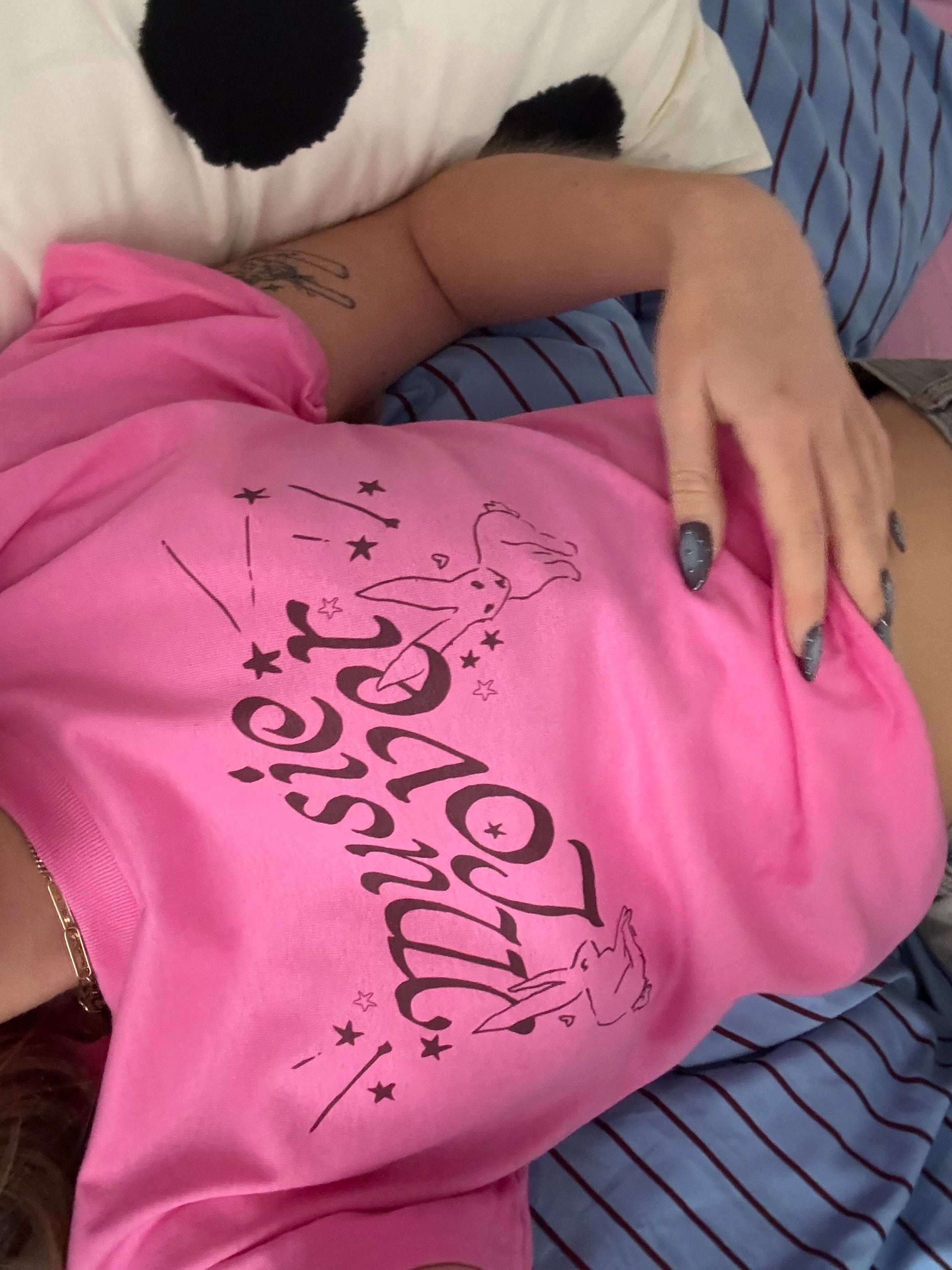 shirt - music lover HOT PINK