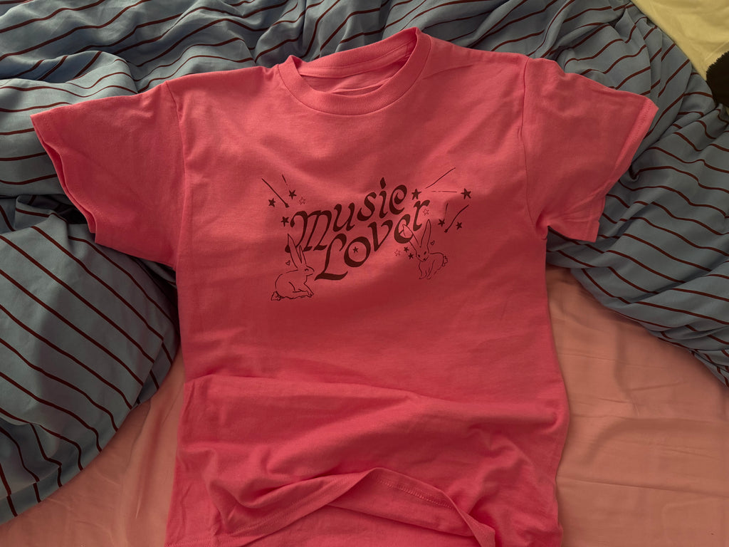 shirt - music lover HOT PINK