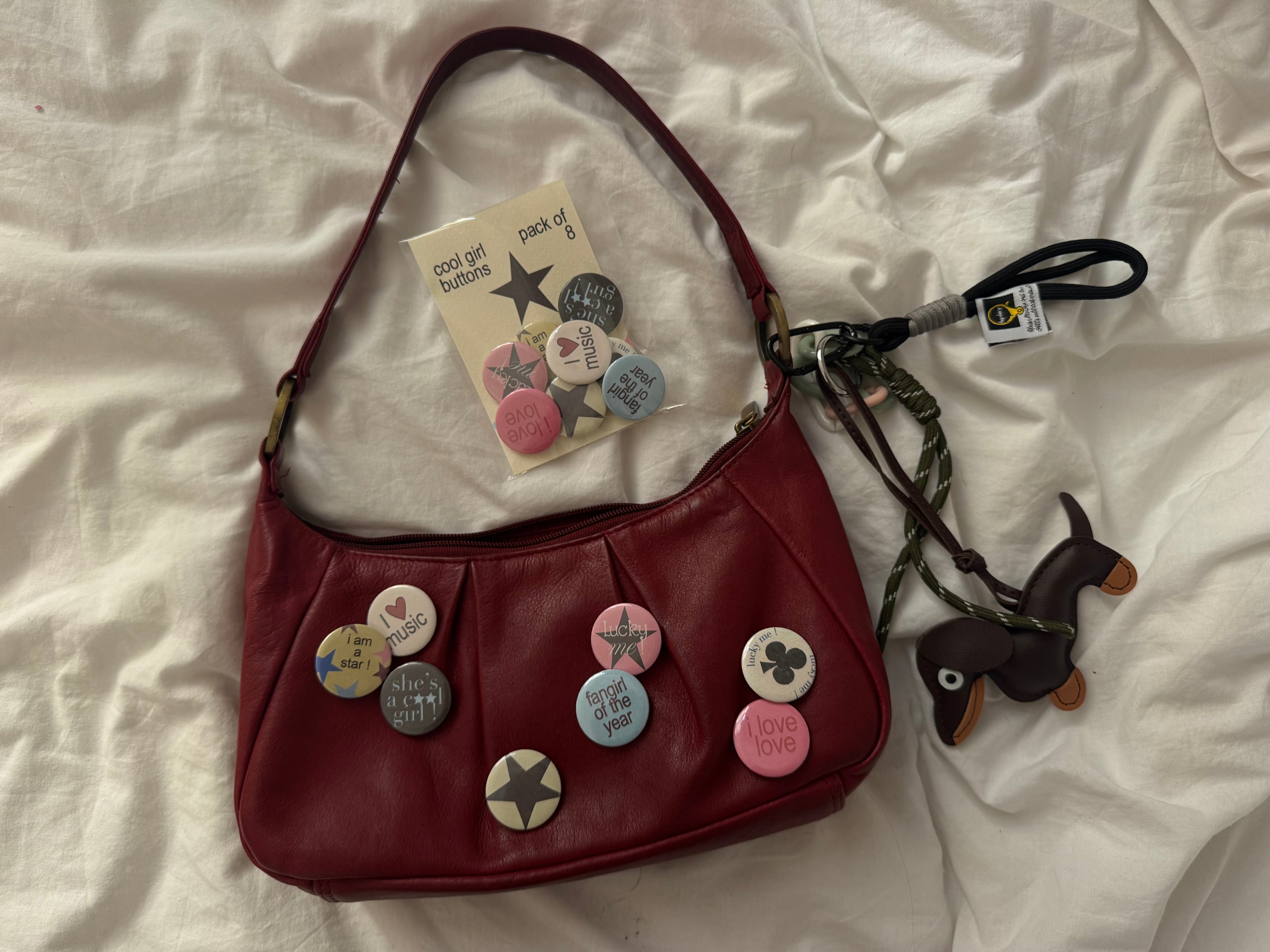 cool girl buttons - pack of 8